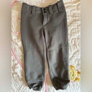 Mizuno Performance Girls Gray Softball Pants, YM